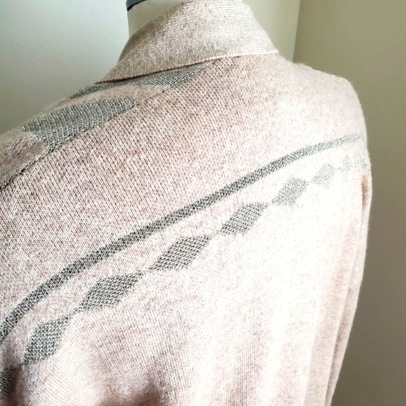 Zaria Open Front Cardigan With Sparkly Details Size Large - Picture 8 of 10